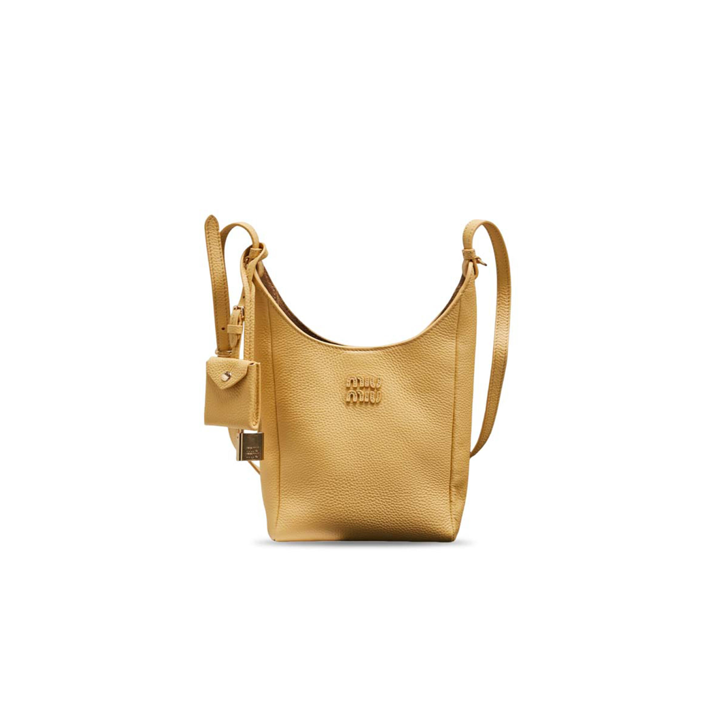 MIU MIU IVY SOFT LEATHER BAG 5BE098 (28*22.5*12cm)